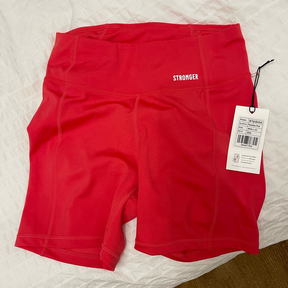 Stronger Sweden paradise pink biker shorts